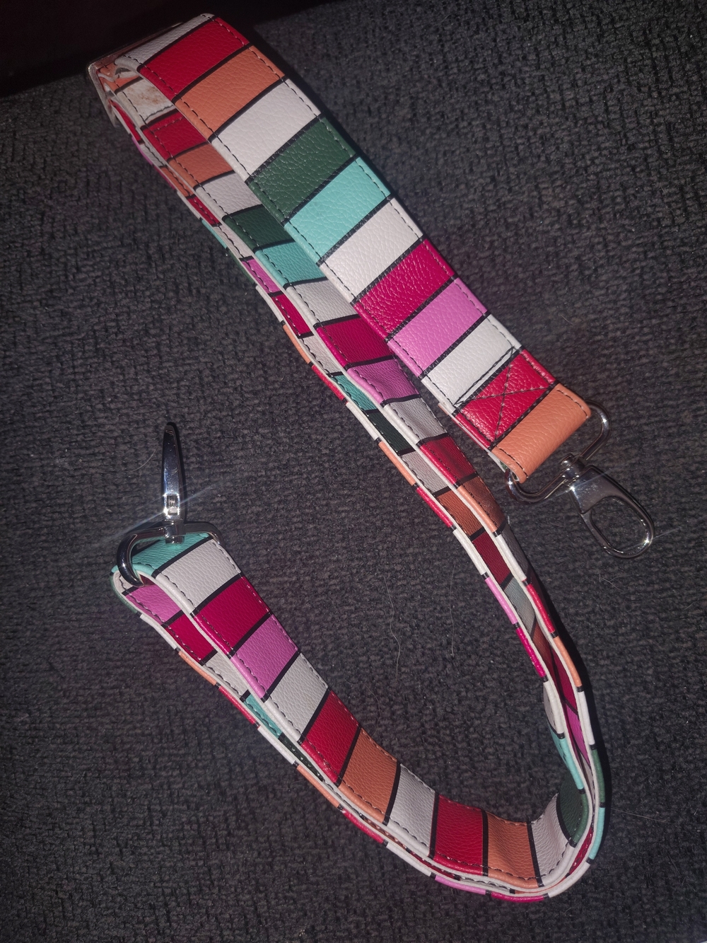 Tula XII Adjustable Multicolor Striped Tote Bag Strap
